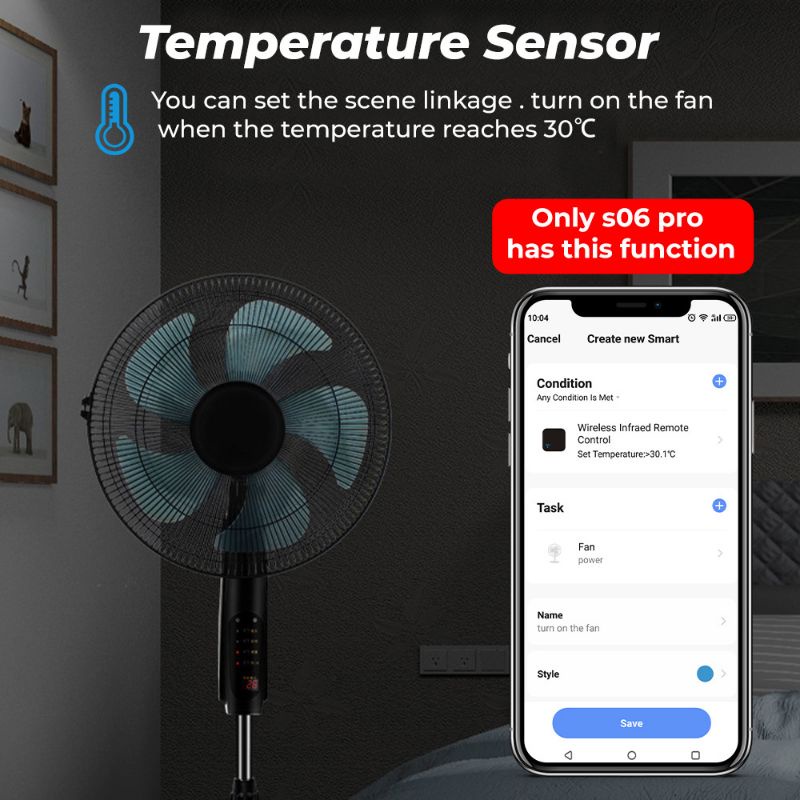 TUYA Smartlife WIFI Universal Smart IR Remote Sensor Suhu Temperature