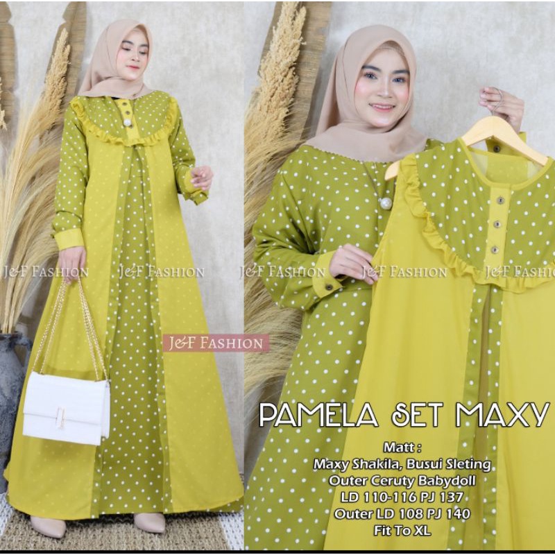Gamis outer cardy ceruty babydoll