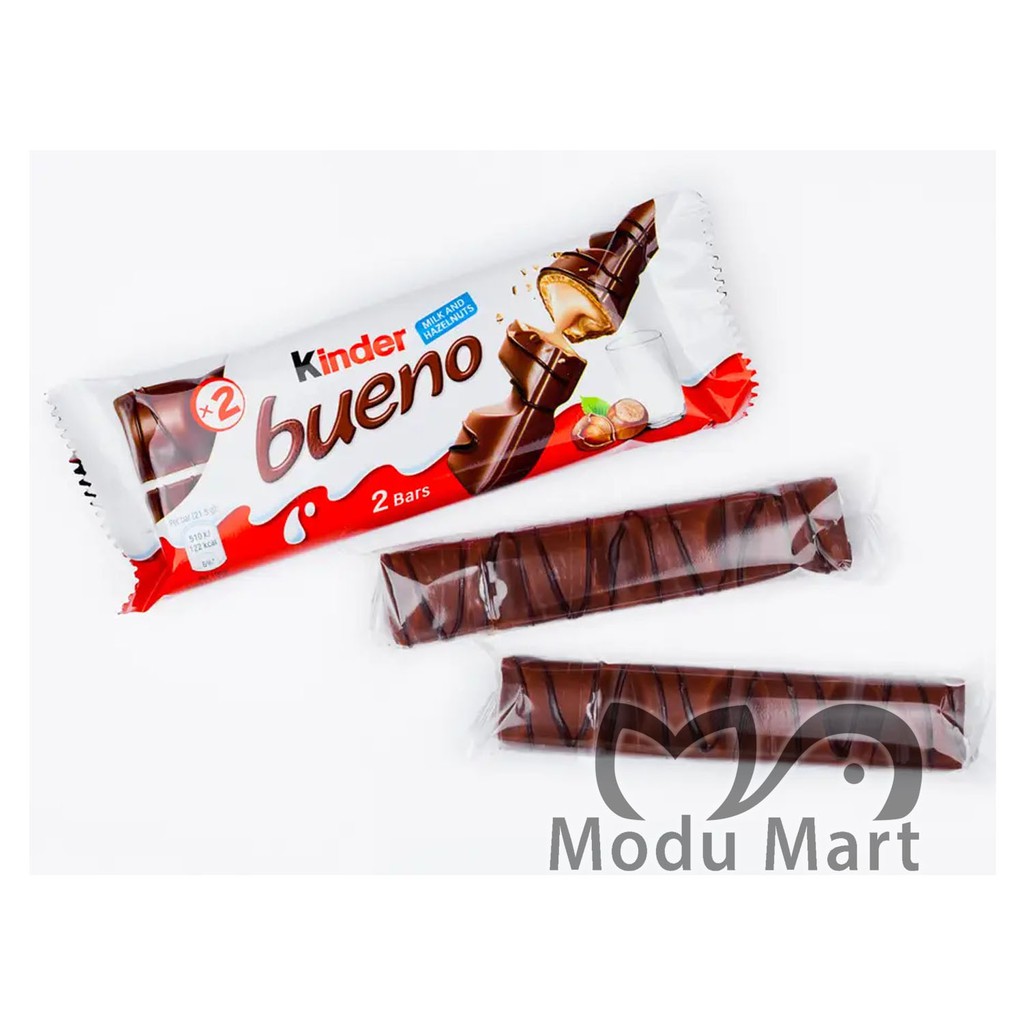 

KINDER BUENO Chocolate Milk Hazelnut Stick 40g - Wafer Lapis Cokelat Susu Kacang Hazel