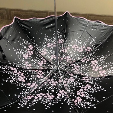 Payung Lipat Anti Sinar Uv Paradise Original Motif Kembang Bahan Vinyl