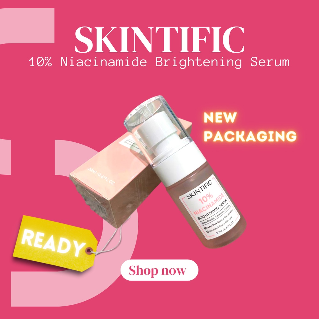 SKINTIFIC - 10% Niacinamide Brightening Serum 20Ml Serum Wajah Skintific