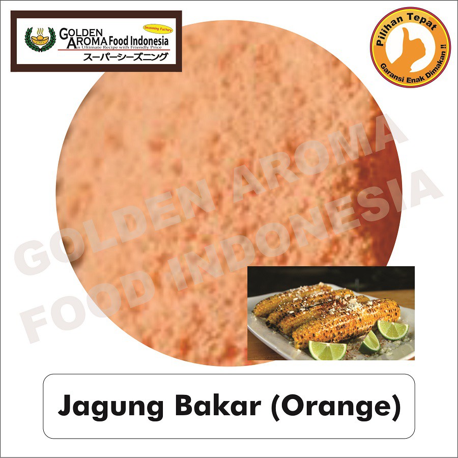 

Bubuk Tabur Rasa jagung bakar orange 500gr Bumbu Serbaguna Halal 1/2Kg Roasted Corn Seasoning Powder