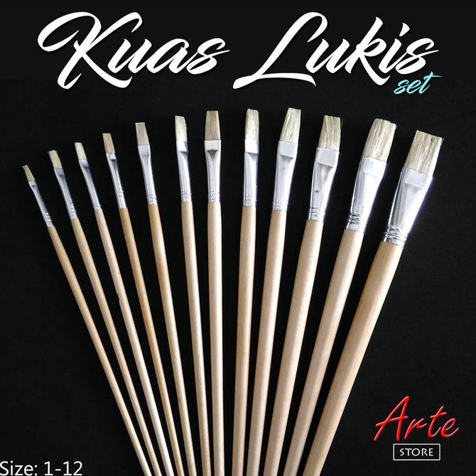 

Kuas Lukis Set isi 12pcs