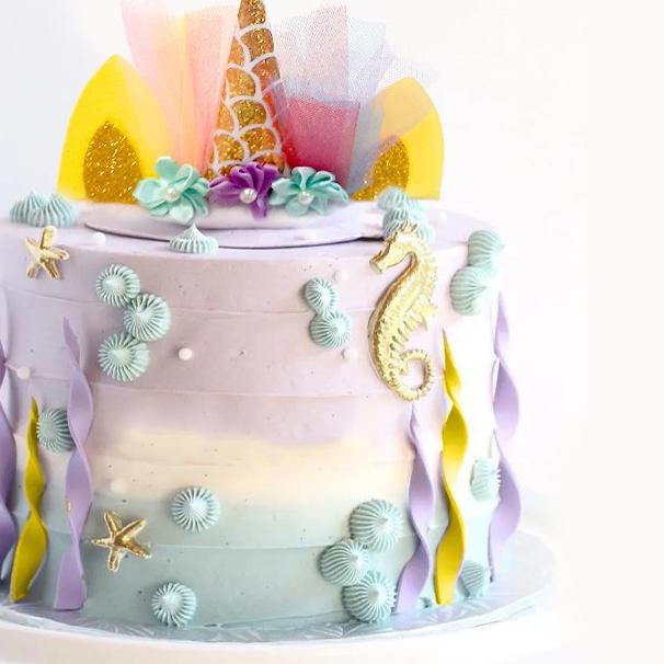 ➤ Mermaid tails cake topper giltter WC631 ➩