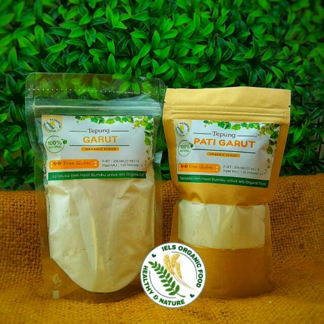  TEPUNG  PATI GARUT  ORGANIK KEMASAN 250GR Shopee Indonesia