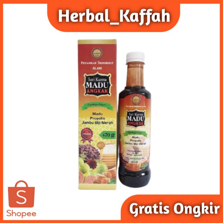 Sari Kurma Madu Angkak Plus Propolis Jambu Biji Asli 100% Original 470 gr