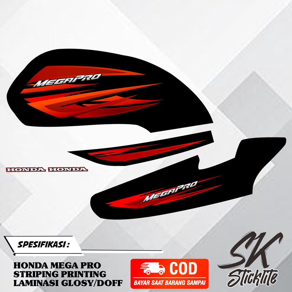 Striping Variasi Megapro Hiu 03 List Stiker Megapro Hiu