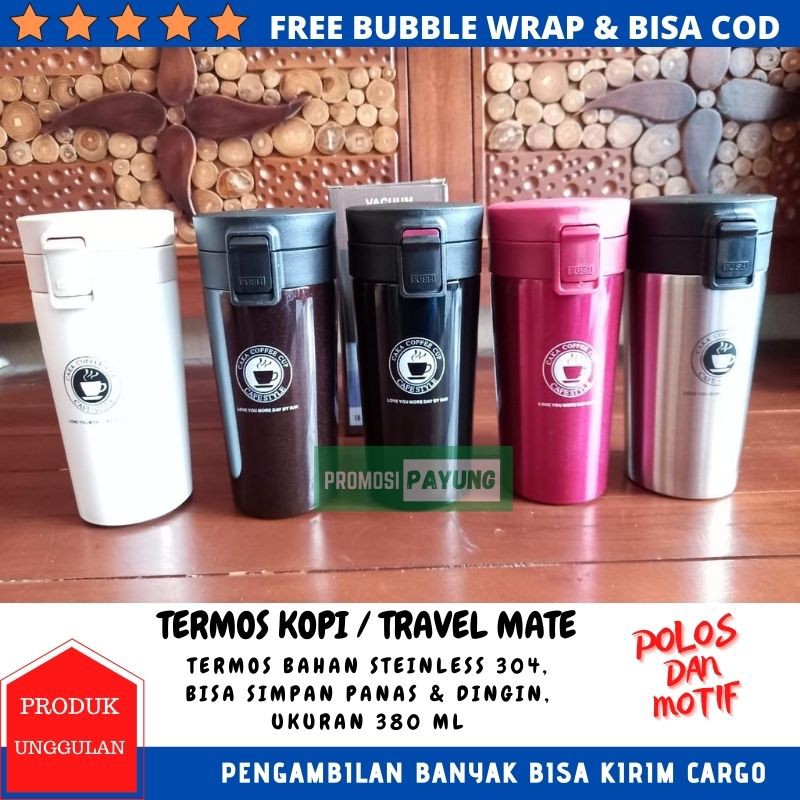 [ Polos Eceran ] TERMOS KOPI TRAVEL MATE VACUUM TUMBLER GELAS MUG BOTOL COFFEE TRAVEL PANAS DINGIN