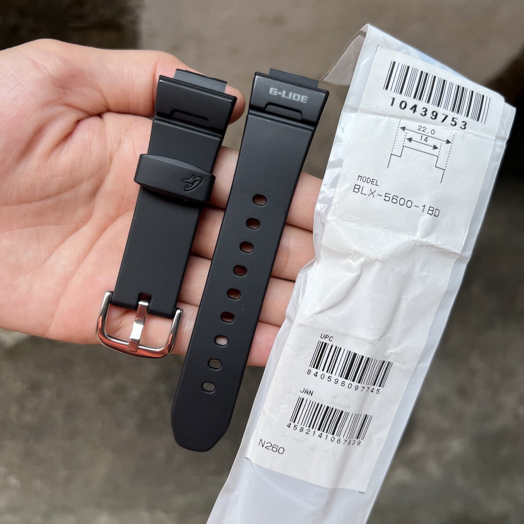 Tali jam tangan casio baby-g BLX-5600 1B original strap band BLX 5600