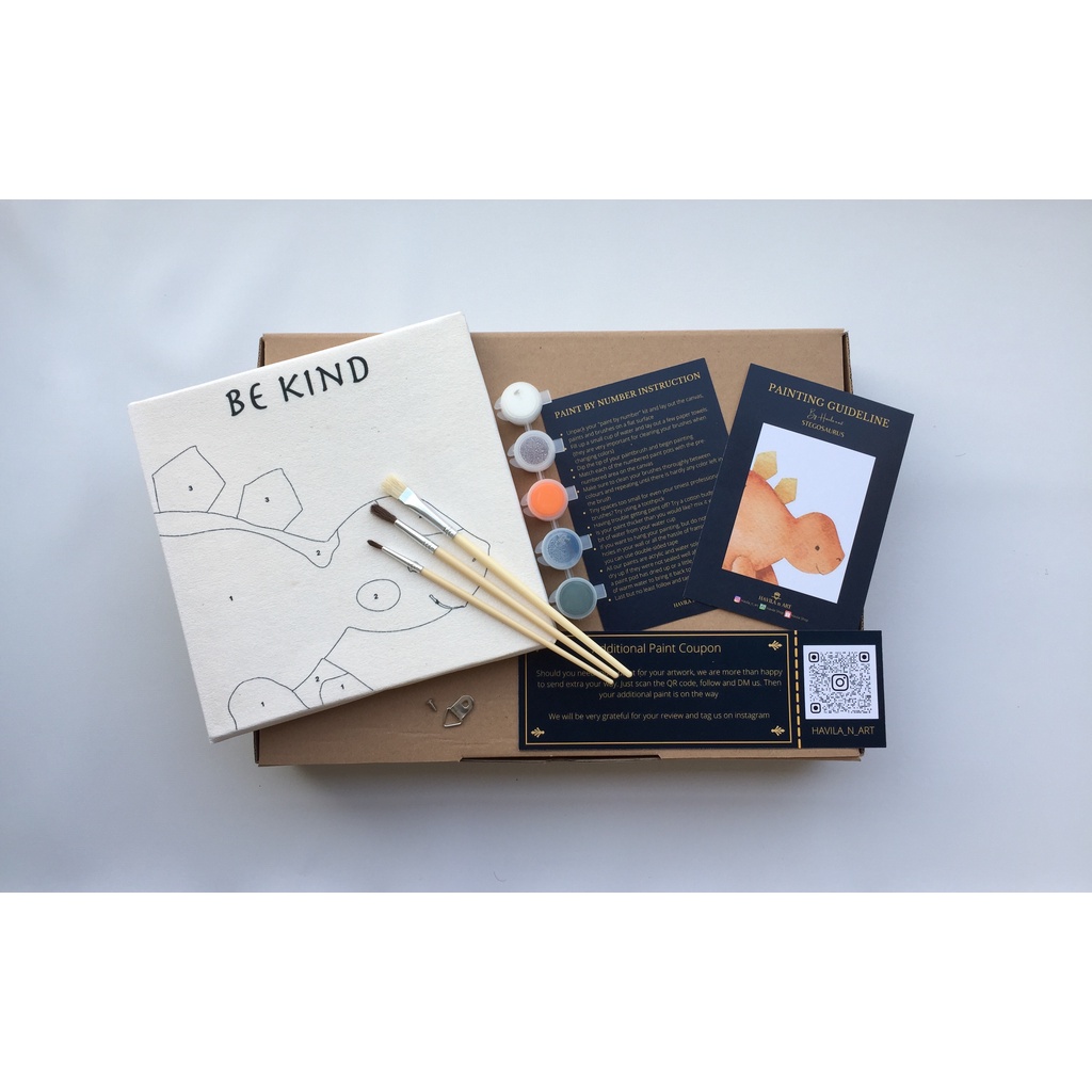 

Stegosaurus / Painting by number / Painting kit