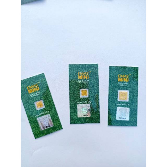 READY logam Mulia emas mini emas murni mini gold 0,5 gram