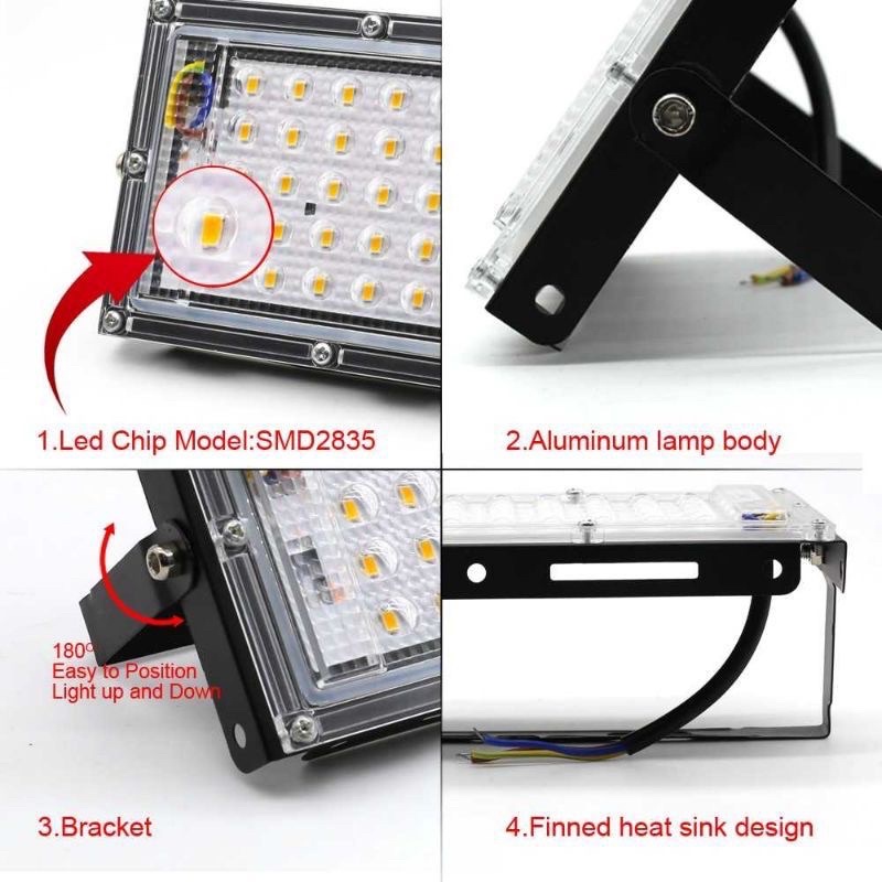 Lampu sorot Led 50 Watt Waterproof Ip67 Led Flood Light