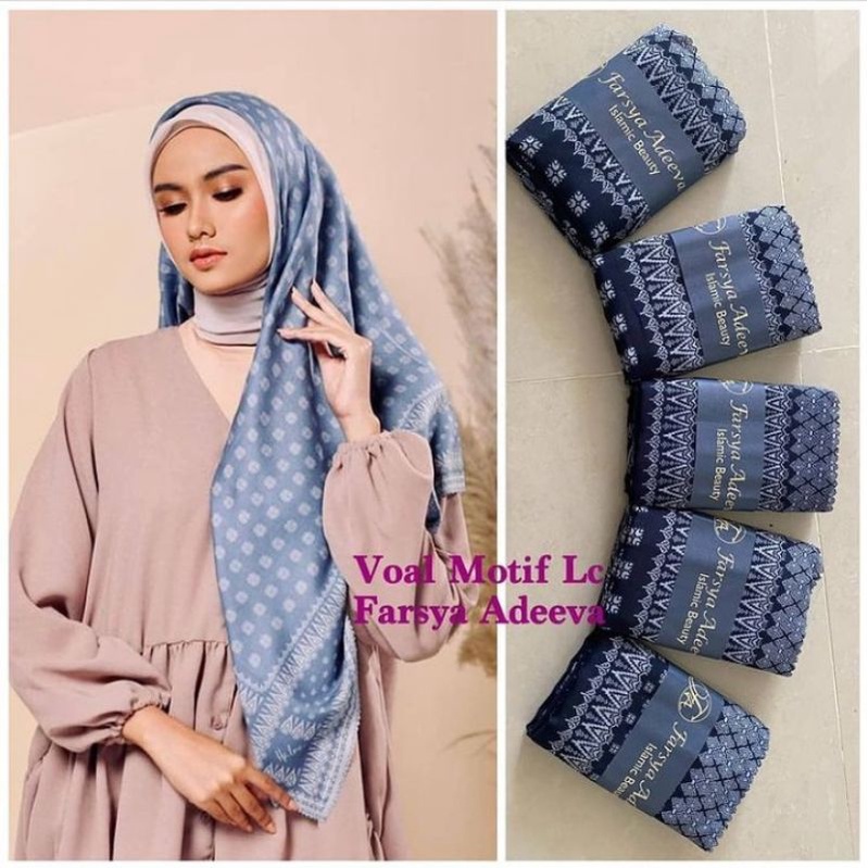 [SIAP KIRIM] HIJAB MOTIF VOAL FARSYA ADEEVA