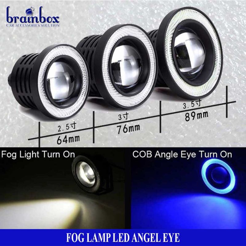 LAMPU KABUT/FOGLAMP ANGEL EYES UNIVERSAL 89,76,64 MM(KANAN&amp;KIRI)/