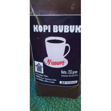 

Kopi Bubuk Nunung Produk UMKM Berat bersih 250 Gr