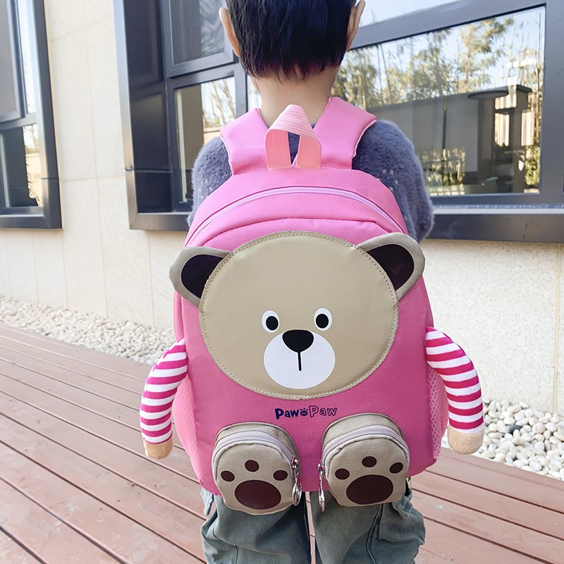 HappyOliver BEAR PAWPAW RANSEL import anak resleting backpack anak laki tas ransel anak tas sekolah paud