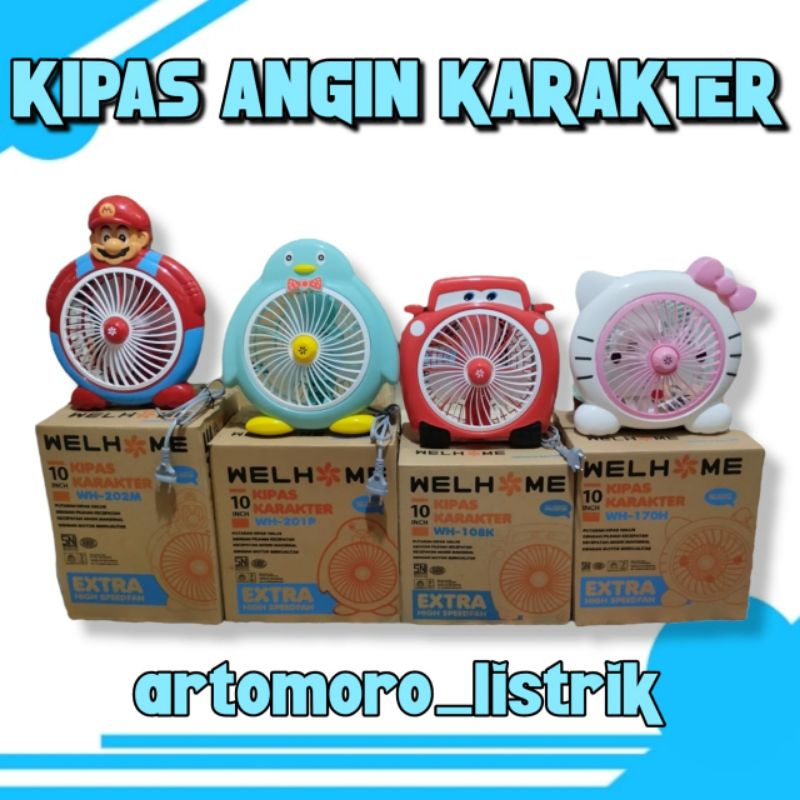 KIPAS ANGIN KARAKTER LISTRIK / KIPAS KARAKTER JUMBO / KIPAS ANGIN MINI