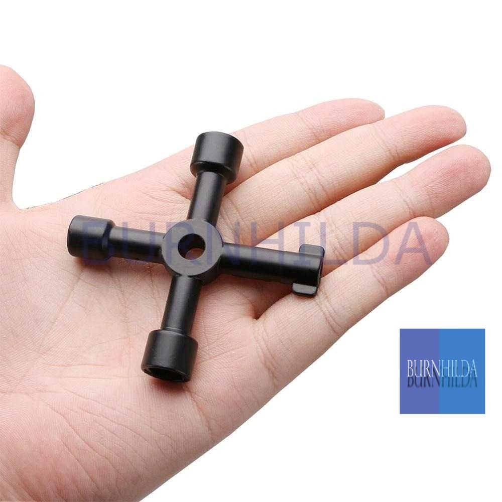 Kunci Pas Multifungsi 4in1 Elevator Cross Triangle Key accesoris mobil burnhilda