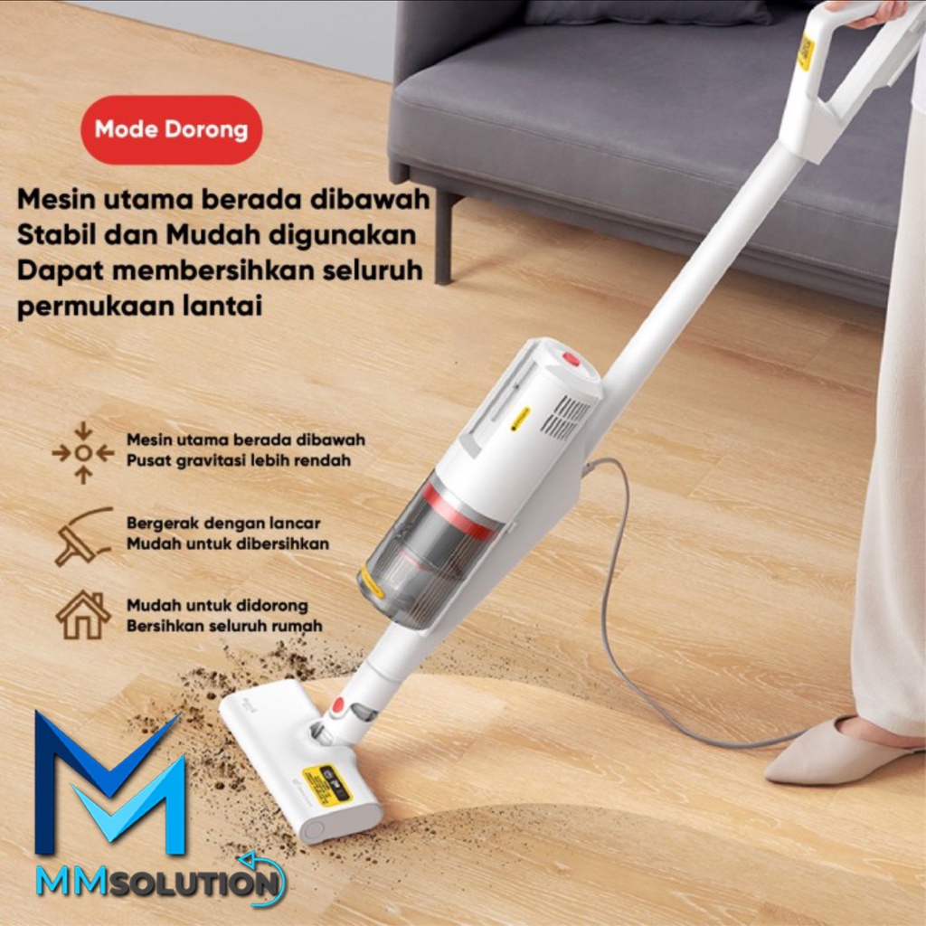 DEERMA DX888 Handheld Vacuum Cleaner Lightweight Design Penyedot Debu