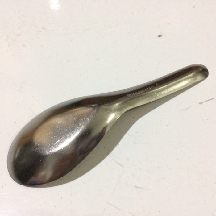 Kedaung 323 Sendok bebek bubur sup Flat Bottom Spoon Stainless Steel