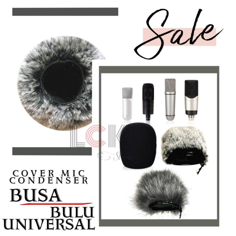 Busa mic condensor dan Bulu universal mic condenser - spon condenser windshield   Extra Large record
