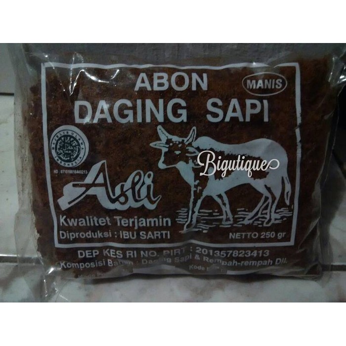 

Abon Daging Sapi Khas Surabaya 250gr - MANIS