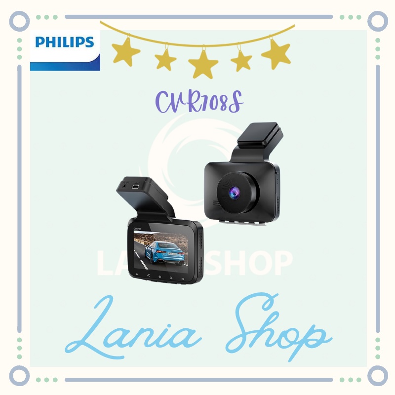 PHILIPS CVR708s - Car DVR Dash Cam Wide-Angle Night Vision HD 1080p