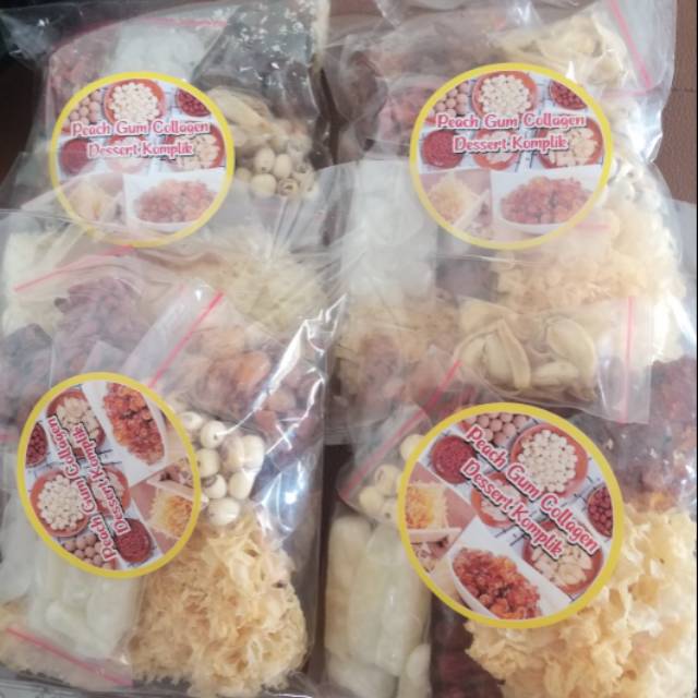 

Peachgum collagen dessert