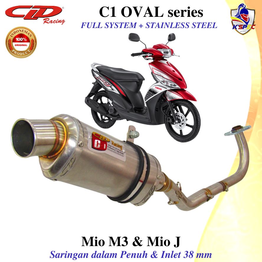 CLD Racing C1 OVAL series MIO M3 & MIO J Knalpot Fullsystem
