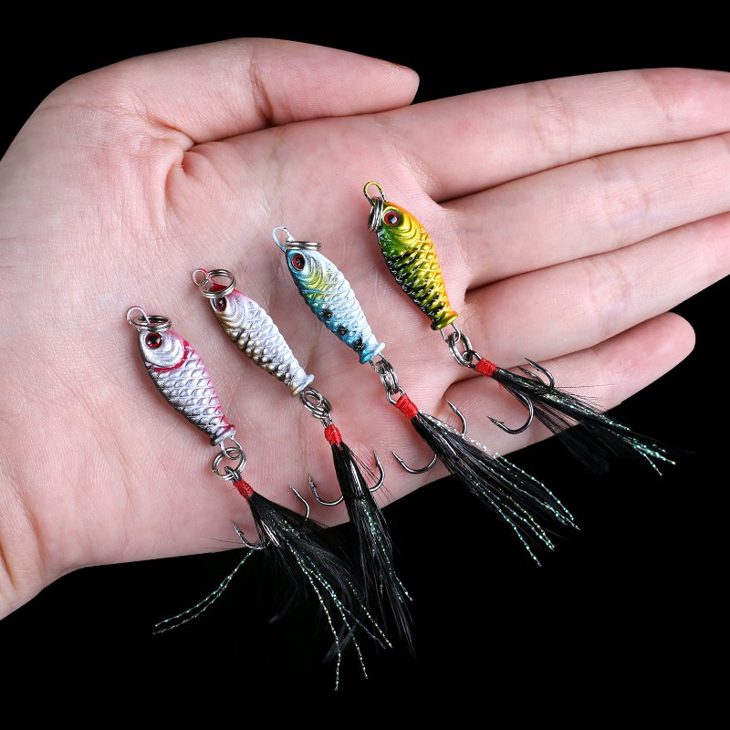 SYFishing 1Pcs Mini Lead Jig Umpan Pancing Swimbait 2.5cm/5g Lead Bait Fishing Lure Ikan Bass Wobbler Sinking Kail Memancing Tackle