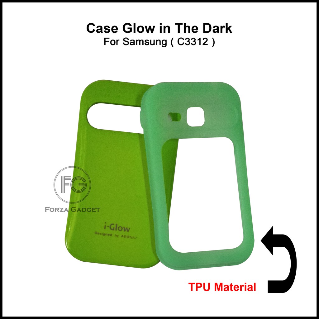 Case i-Glow for Samsung Champ Deluxe Duos C3312 (Glow in The Dark)