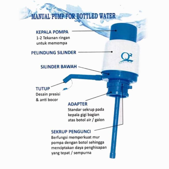 Pompa Air Galon Manual Q2 Japan Standard Drinking Water Pump Q-168