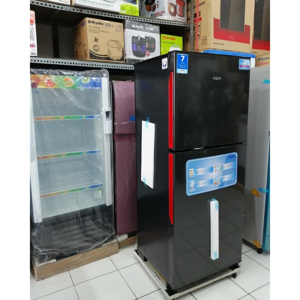 Kulkas Aqua 2 Pintu Aqr D 261 Original Harga Murah Shopee Indonesia