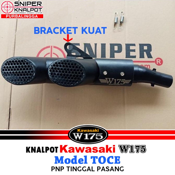 Knalpot Kawasaki W175 Model Toce PNP