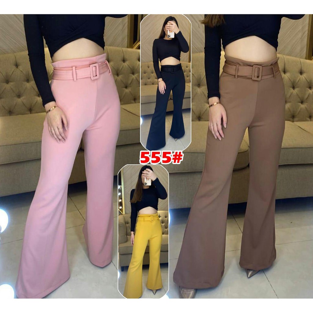 555#celana cutbray scuba/celana fashion wanita//celana panjang/fashion celana cutbray celana panjang