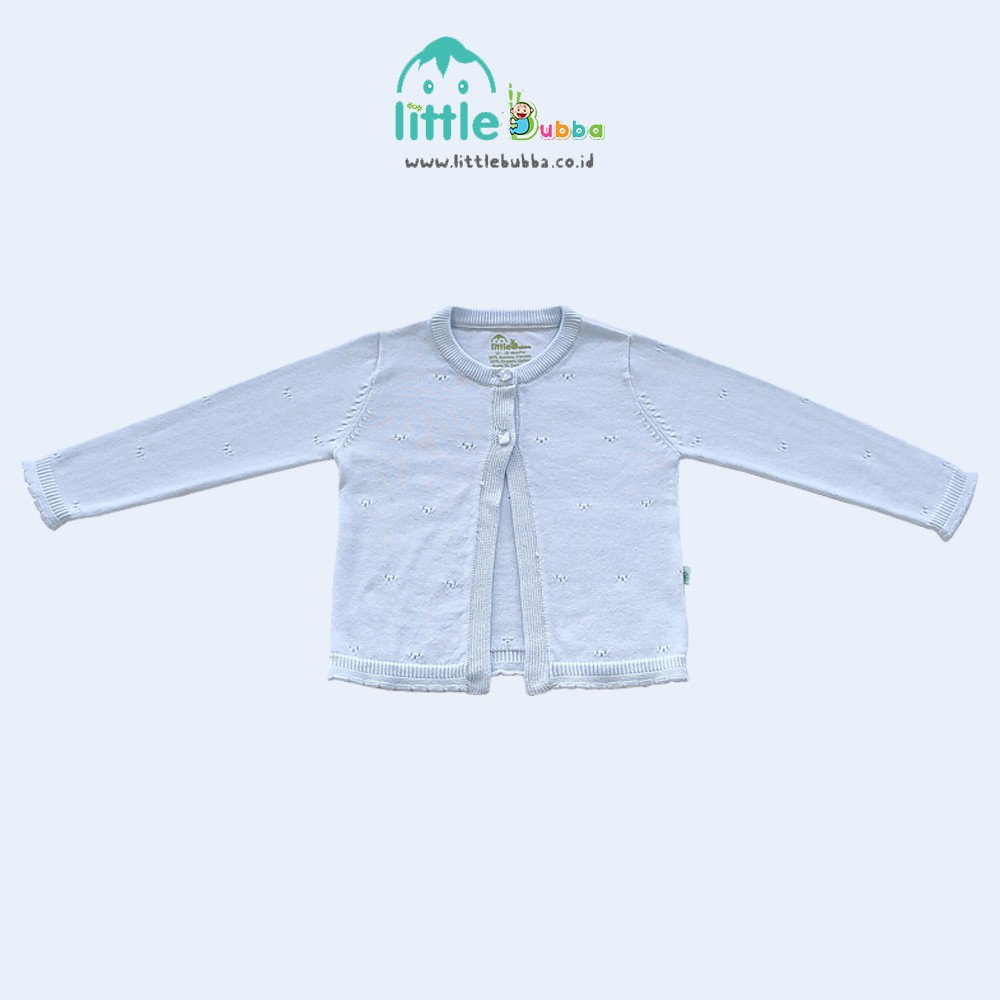 Bamboo And Bub Cardigan Half Button Belle - Baby Kardigan Jaket Sweater Knitted Little Bubba Rajut Lucu Luaran Anak Bayi