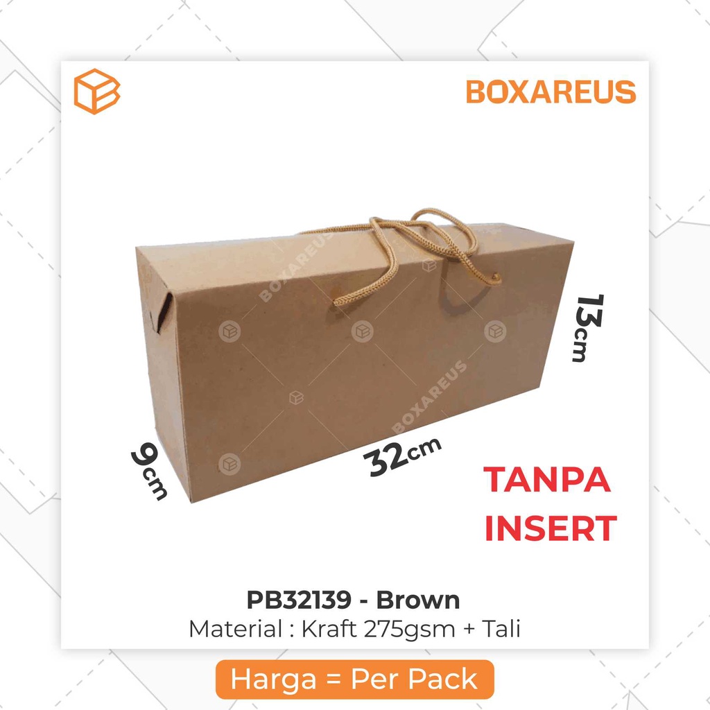 Paperbag, Kotak Kemasan, Packaging, Dus Kantong Kraft | PB32139 (10pc)