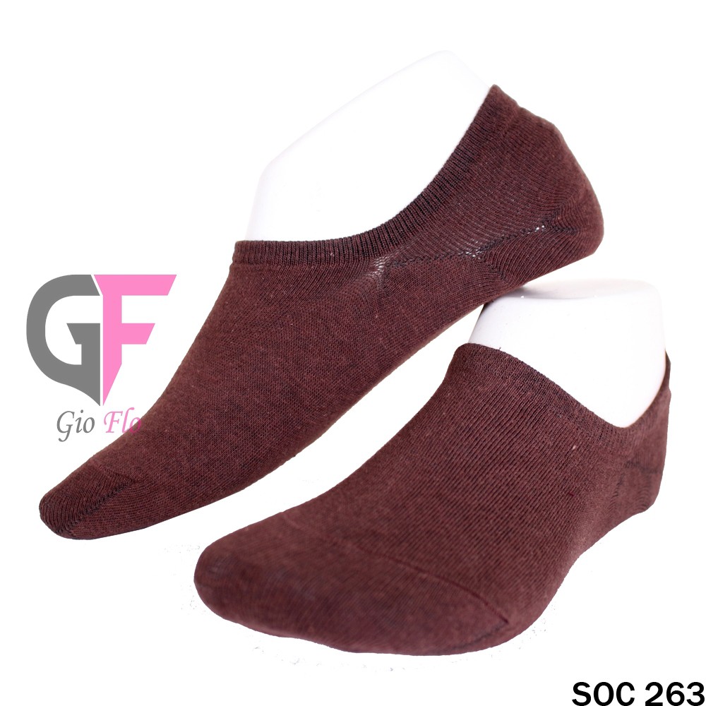 GIOFLO Kaos Kaki Tapak Casual Brown / SOC 263