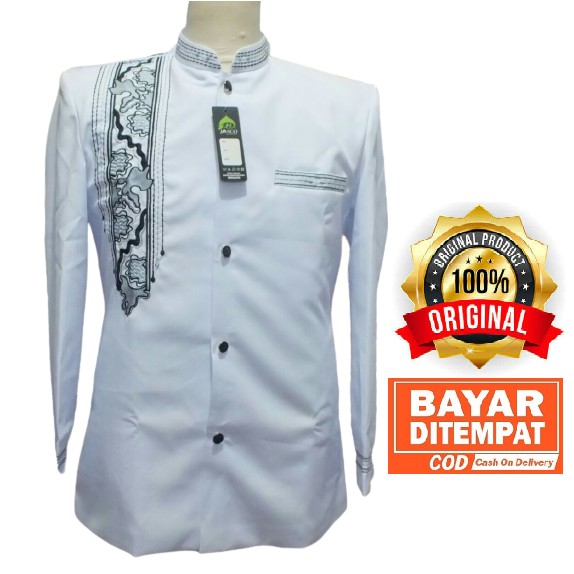 Jasko - Jas Koko Bordir Sorban Batik Putih Bersih
