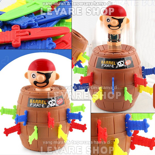 Pirate Barrel Roulette Game - Mainan Running Man Korea Kpop - A