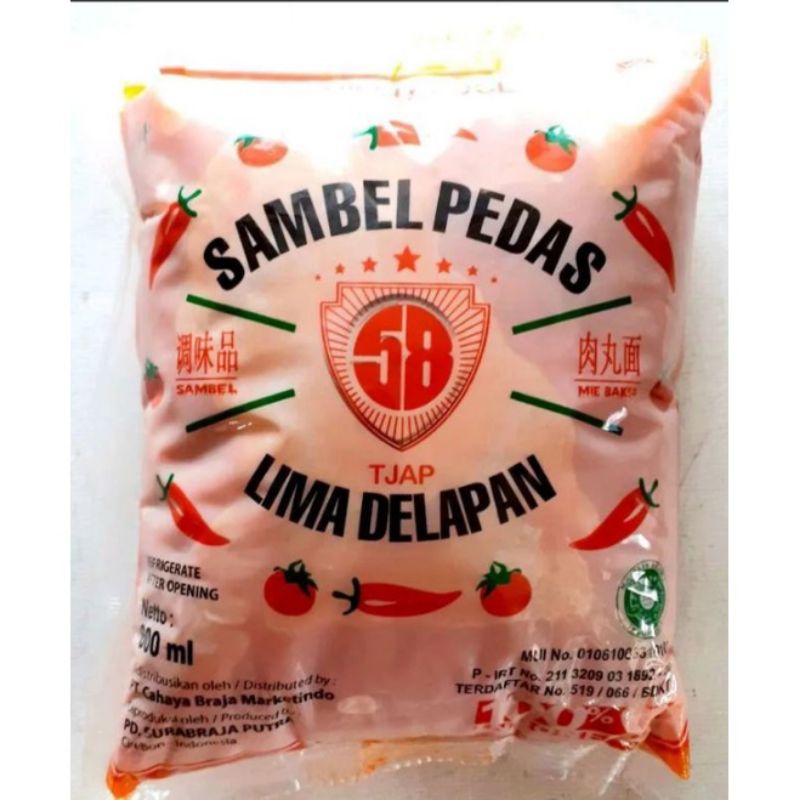 

Sambal Pedas Cap Lima Delapan 600ml