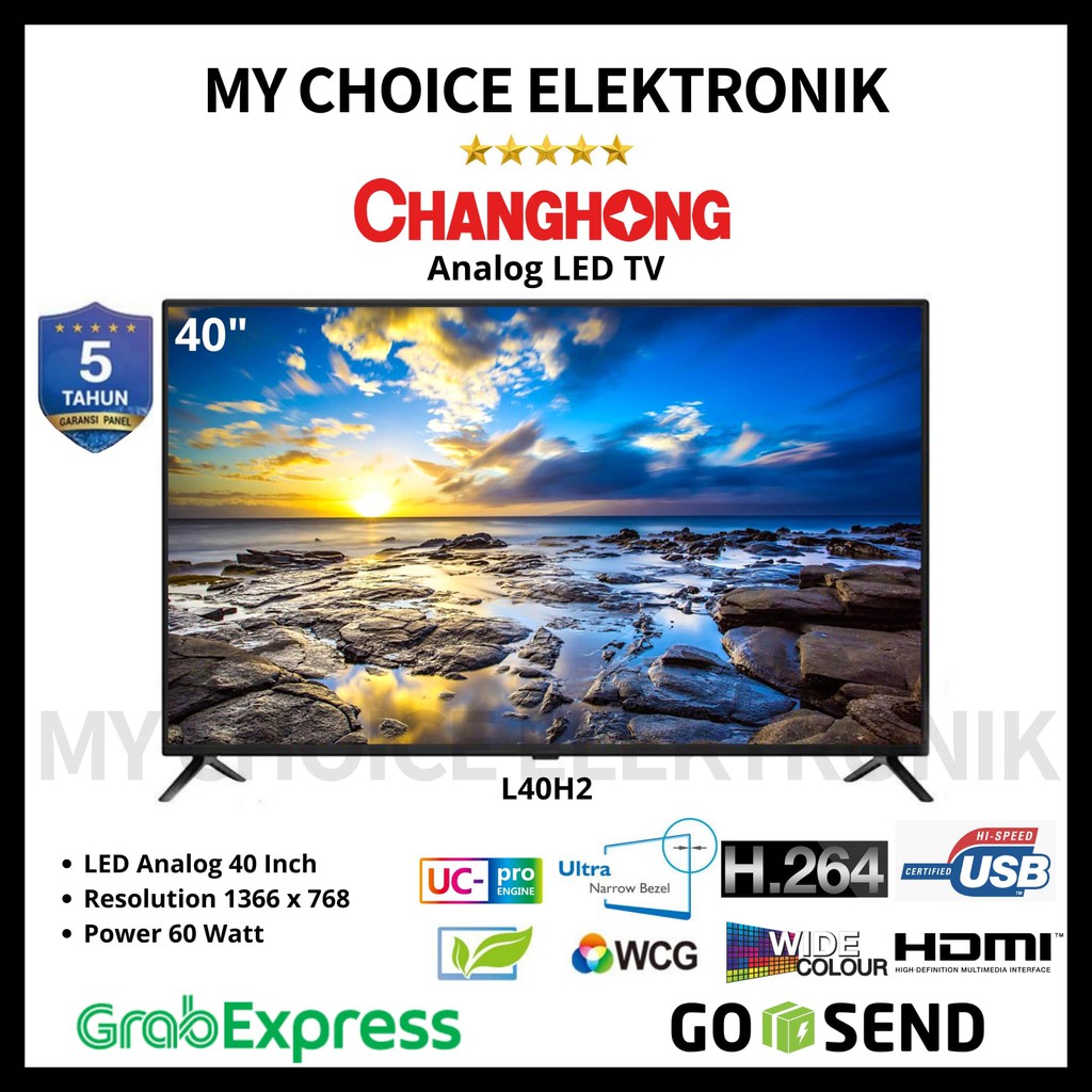 CHANGHONG Android 9.0 Smart LED TV L40H7 - 40 Inch