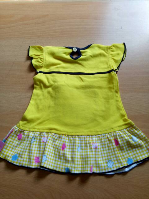 Dress bayi baju anak perempuan usia 3-9 bln