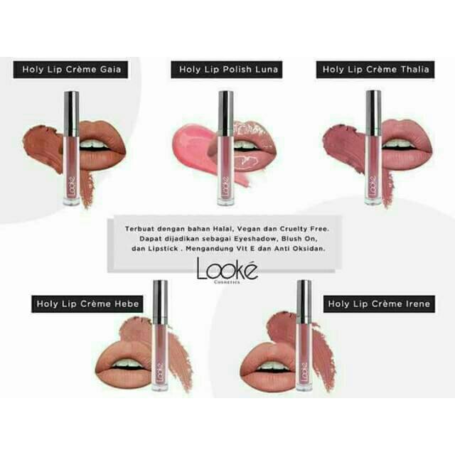 Looke Holy Lip Cream NASA Lipstik Looke Nasa