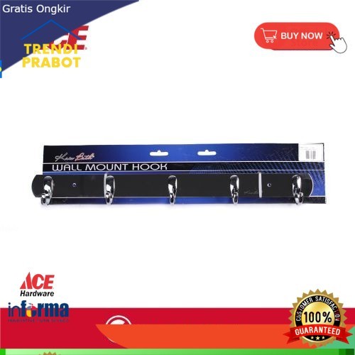 INFORMA GANTUNGAN BAJU Set Hanger Baju Kapstok ACE Set Kris Bath Gantungan Dinding 5 Kait