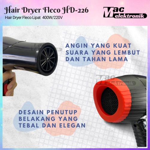 HAIR DRYER HAIRDRYER FLECO 226 pengering rambut / hair dryer profesional  Alat Pengering Rambut Pengering Rambut