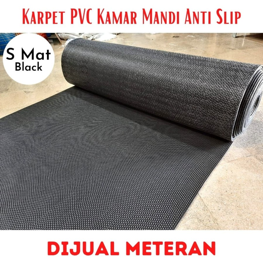 Karpet PVC Kamar Mandi 1m x 1.2m , S Mat, Keset PVC ANTI SLIP-8
