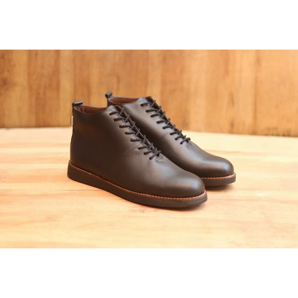 Sepatu Boots Pria original Cevany Mullins kulit Kerja Casual Kantor formal laki dewasa Keren murah