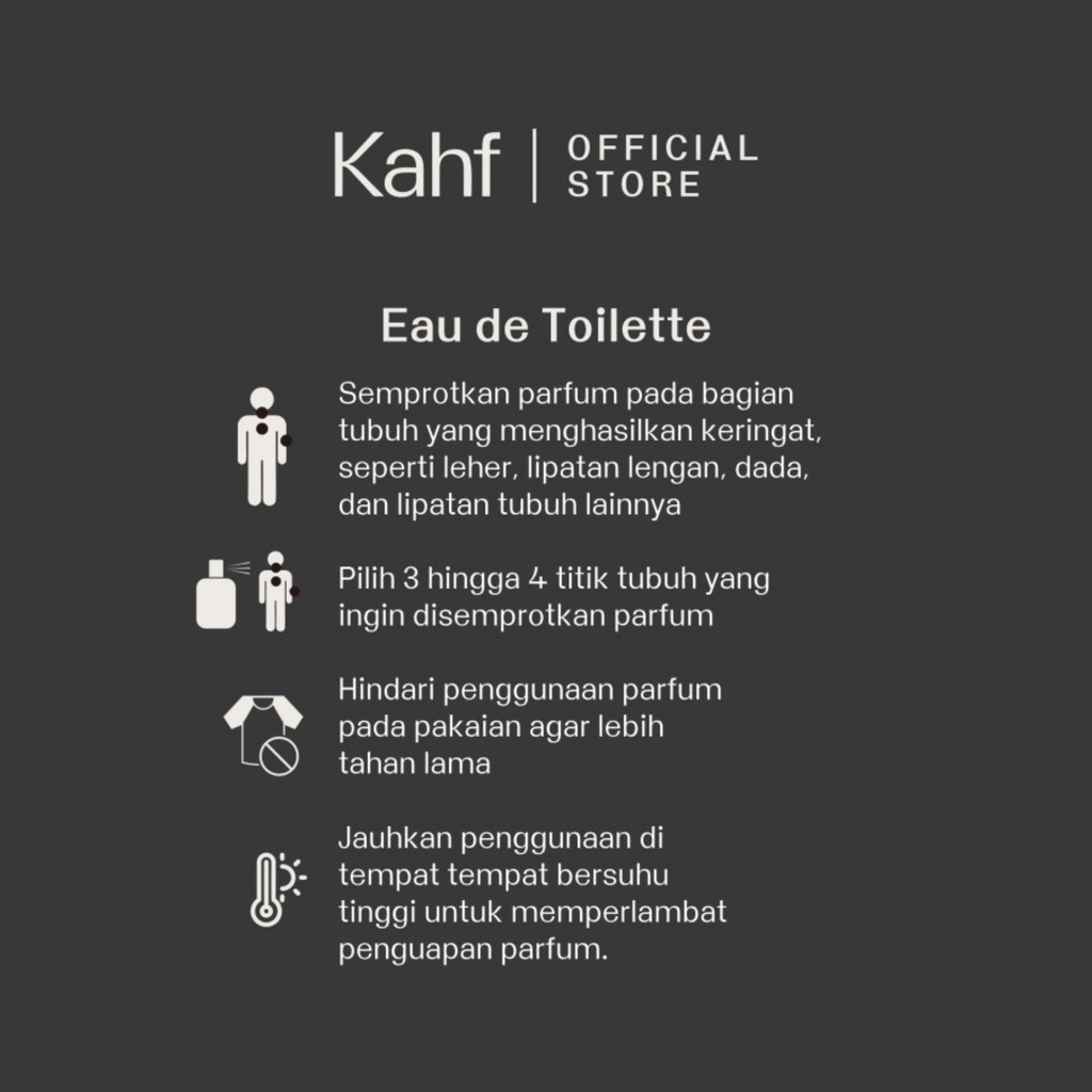 Kahf Men Eau de Toilette Parfume 35ml | Parfum Pria | Humbling Forest | Invigorating Waterfall | Revered Oud |True Brotherhood