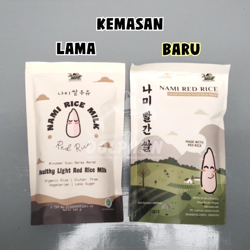 

[Naturefarm] Nami Rice Milk Minuman Susu Beras Merah Gluten Free Less Sugar Vegetarian Organic Rice